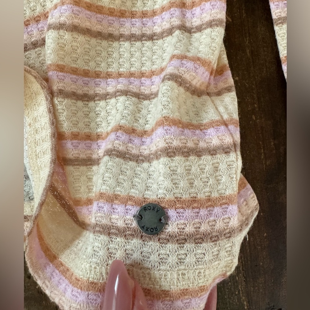 NEW! Roxy Crop Waffle Knit Top - Picture 8 of 9